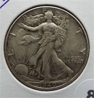 1940 Walking Liberty Silver Half Dollar.