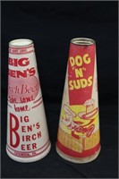 Vintage Advertisement Cones