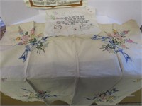 Early needlepoint selection and cloth calendar