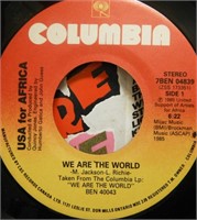 USA For Africa "We Are The World" Record (7")