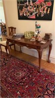 Carved Chippendale Style Library Table / Desk