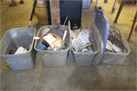 4 Bins of Misc. Items