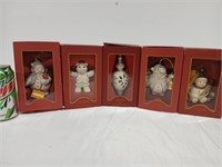 Five Lenox ornaments