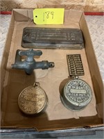 Brass water meter covers Mail slot lot