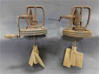 (2) Butter Churn Lids & Paddles