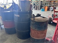 3 Used Oil Barrels
