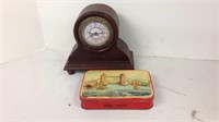 Mantel clock- battery operated and Rileys Toffee