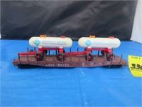 ATSF 93303  Flatcar w/ Ammonia Tankers