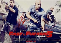 Autograph Fast and Furious Paul Walker Photo