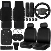 Funtery Bling Car Seat Covers and Accessories Set