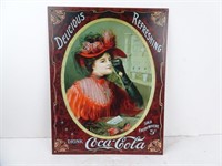 16" x 12.5" Repro Coca Cola Metal Advertisement