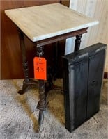 Marble top Victorian style side table