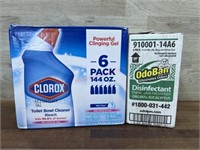 6 pack Clorox toilet bowl cleaner & 6 pack odoban