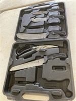Elk Ridge Big Game Knife Set ( cutting board,