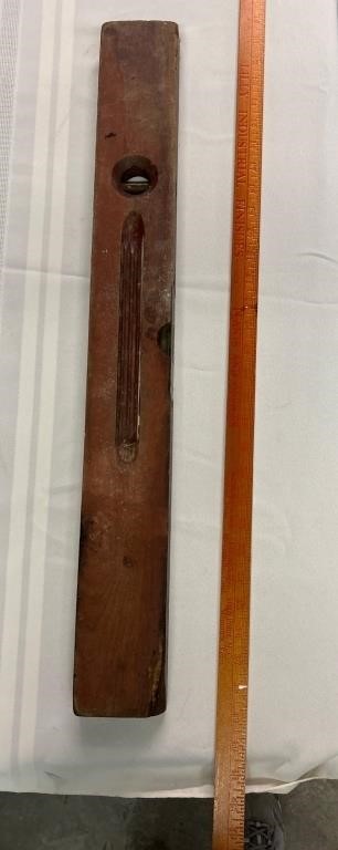 Wood and Brass Level Vintage  4 Foot Yard