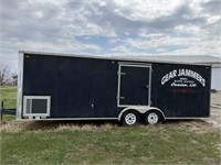 ENCLOSED CAR HAULER TRAILER