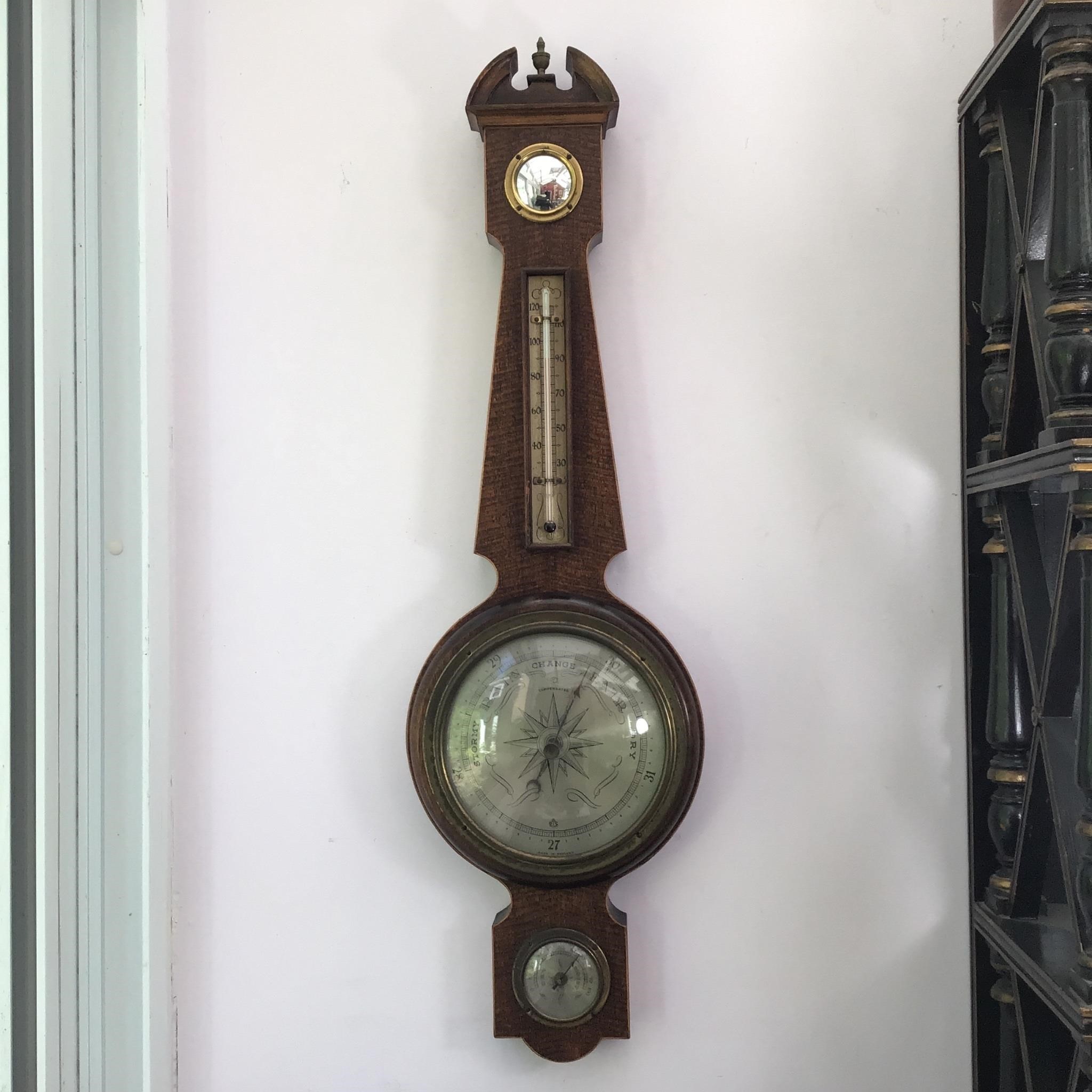 BAROMETER HYGROMETER ANTIQUE