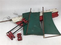 Disassembled Vintage Boat Weather Vane