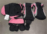Pink & Black Complete Seat Cover Set