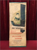 1956 Joan Crawford In Autumn Leaves Theatre Poster