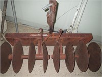 Vtg Wheel Horse Tractor Wheel Harrow Attachement