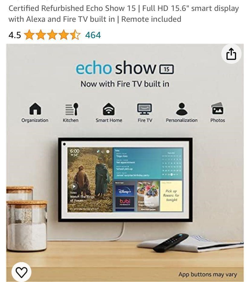Certified Refurbished Echo Show 15