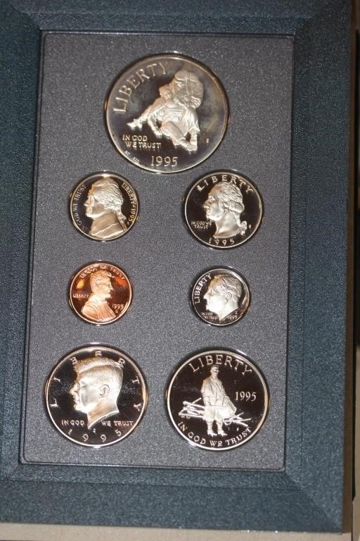 1995 US Prestige Silver Proof Coin Set