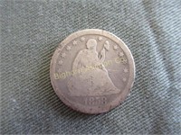 1858 Liberty Seated Quarter (Silver)
