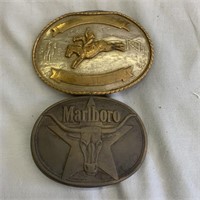 Marlboro & Western Belt Buckle