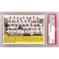 1956 Topps Cubs Team Psa 7