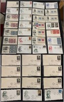 40 first day issue stamps covers Presidents & more