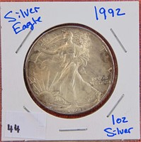 192 Silver Eagle, .999 1 troy oz