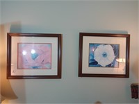 Georgia O'Keeffe Morning glory and poppy framed