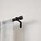 multifunctional curtain rod 72" - 144" BLACK