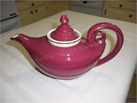 Tea Pot burgundy with tea strainer