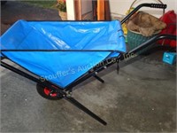 Foldable wheelbarrow