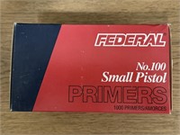 Full Brick Federal No.100 Small Pistol Primers