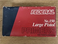 Approx 500 Federal 150 Large Pistol Primers