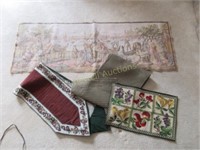 French tapestry and runners