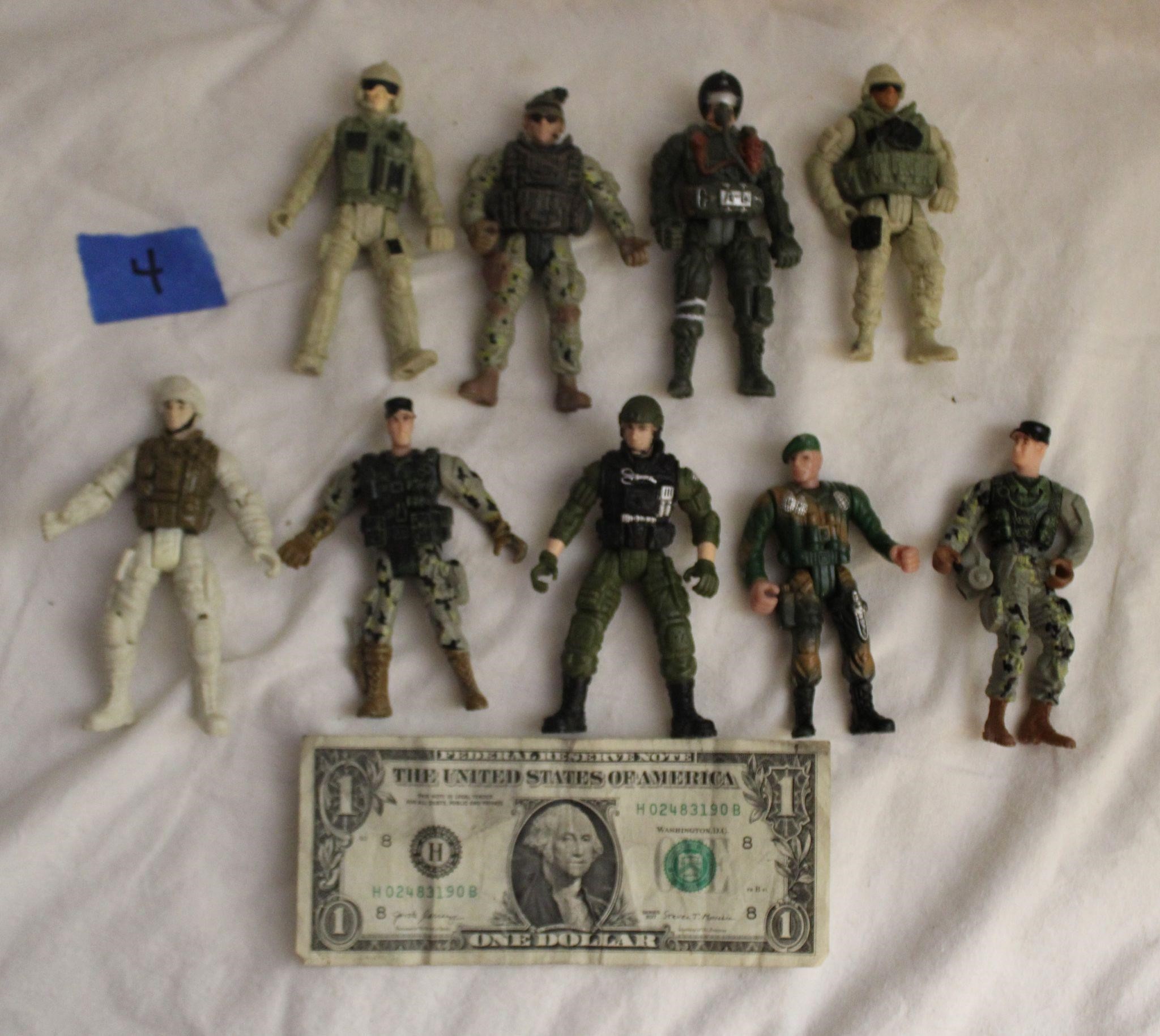 9 Military Action Figures