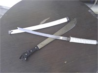sword and machette
