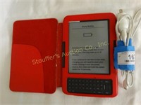 Kindle 8"tablet w/power cord & case, working?