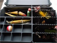 Plano Magnum tackle box with tackle, Muskie baits