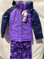 Xmtn Girls 2 Piece Snowsuit Size 7