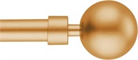 2 PK Gold, Extended Round 28"-48" Curtain Rod Set