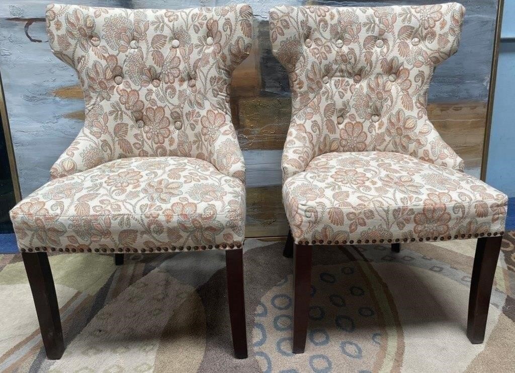 11 - PAIR OF MATCHING ACCENT CHAIRS