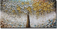 ART8YUQI Abstract Art Oil Painting 30x60 inch