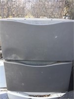 Front Load Washer/Dryer Pedestals - Gray