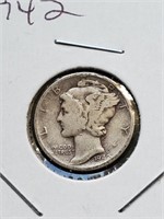 1942 Mercury Dime