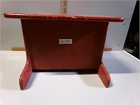 Red wood step stool